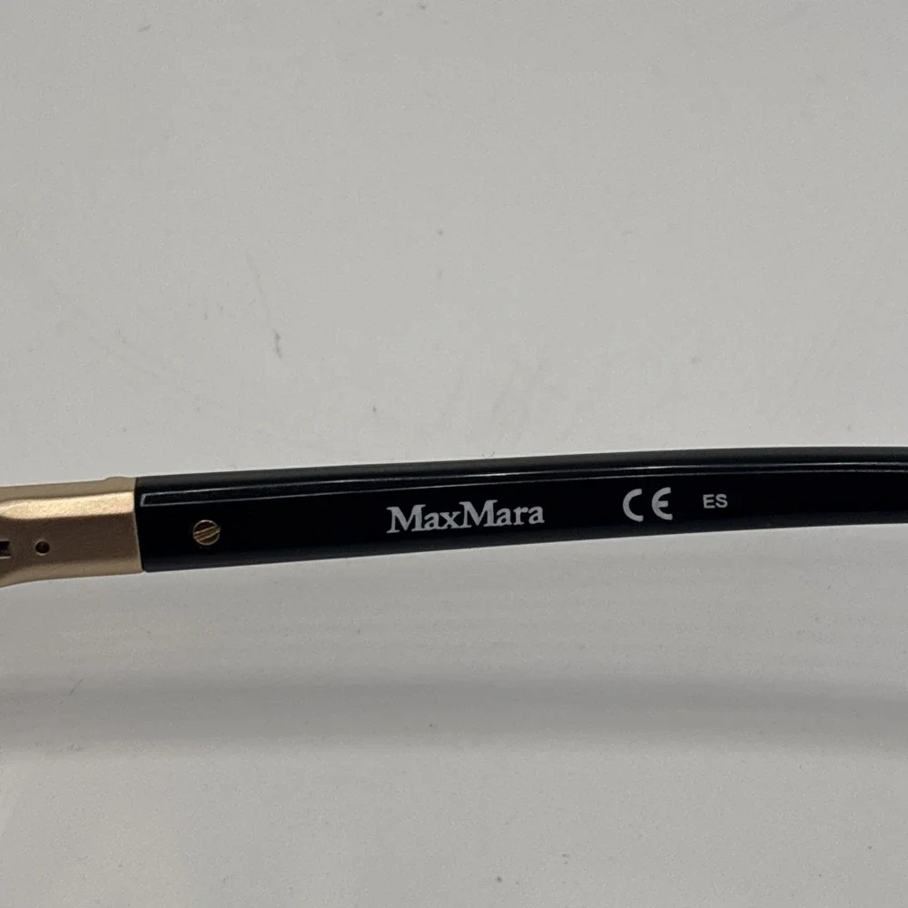 Max Mara MM1237 D16 Eyeglasses Women's Black/Rose Gold Frame 53-16-135mm #C134